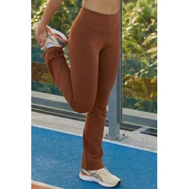 Imagem de Calça Legging Fitness Flare Polo Wear Marrom Escuro, Marrom, P