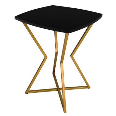 Imagem de Mesa de Canto Austria - Dourada/Preta - Genus Móveis, Dourado