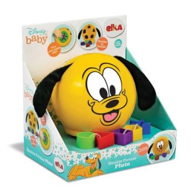 Imagem de Brinquedo Encaixe Formas 6 peças Pluto p/ Crianças a Partir de 12 mese