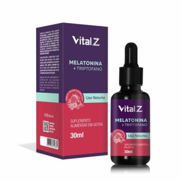 Imagem de Melatonina e Triptofano em Gotas Sublingual 30ml  Sabor Frutas Vermelh