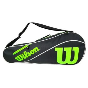 Imagem de Raqueteira Wilson Advantage III Triple Preto e Verde