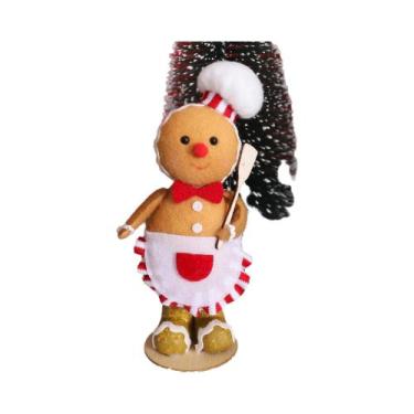 Imagem de Bonecos De Pelúcia De Homem De Gengibre, Enfeites De Natal, Chef De Ge