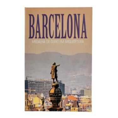 Imagem de Caixa Livro Decorativa Bege Barcelona 26x17x4cm