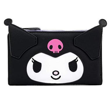 Imagem de Loungefly Carteira Sanrio Hello Kitty Kuromi Cosplay com aba, Multi, One Size, Carteira dobrável