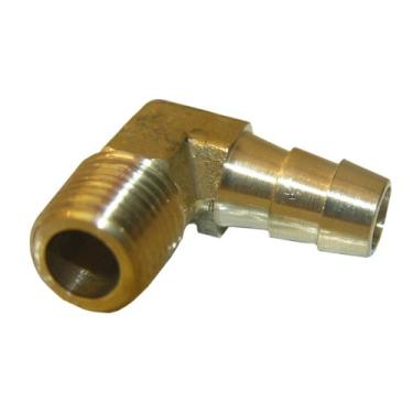 Imagem de LASCO Rosca de tubo macho 17-7909 de 1/4 de polegada por 1,9 cm de mangueira Barb Brass 90 graus Ell/Cotovelo