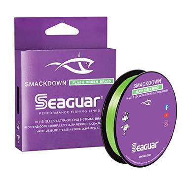 Imagem de Seaguar Linha de pesca Smackdown de alta visibilidade 6,8 kg, força/comprimento de ruptura de 150 metros, verde flash - 15SDFG150