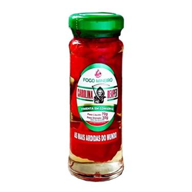 Imagem de Pimenta Carolina Reaper Grande Em Conserva - Fogo Mineiro