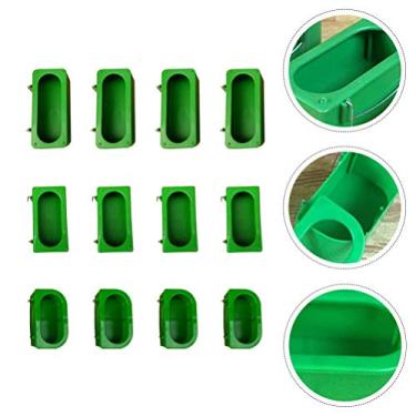 Imagem de U/D 12 peças de alimentador de água para pombos, pássaros, design antirespingos, gaiola de pássaro, tigela pendurada, alimentadora, copos de gaiola de pássaros, tigelas de alimentação para animais de estimação, pássaros, pombos, papagaios, pássaros pequenos