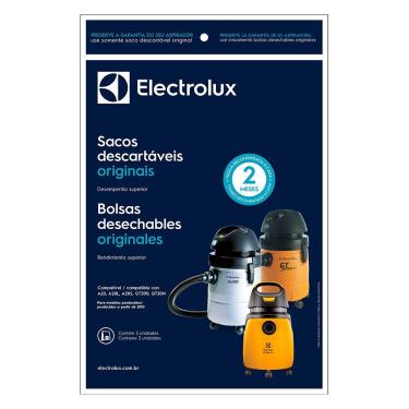 Imagem de Kit 3 Sacos Descartáveis para Aspiradores de Pó CSE20 - Electrolux