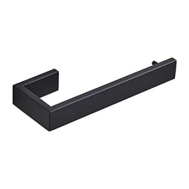 Imagem de Conjunto de ferragens para banheiro, roupão preto, barra de toalheiro, prateleira, suporte de papel de seda, suporte de escova de dentes, acessórios de banheiro, toalheiro único