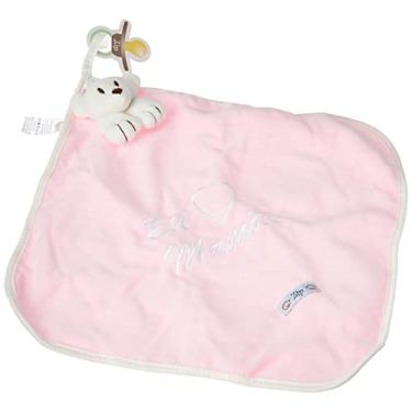 Imagem de Zip - Naninha Cetim Eu Amo Mamãe Rosa bebê