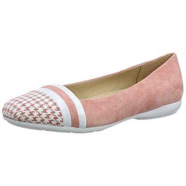 Imagem de Geox Sapatilha feminina D Annytah A Ballet, Rosa (coral/branco C7204), 5 Big Kid