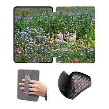 Imagem de Capa de silicone de 16 cm para Kindle Paperwhite 11ª geração 2021 apenas, capa protetora com despertar/hibernação automática e alça de mão