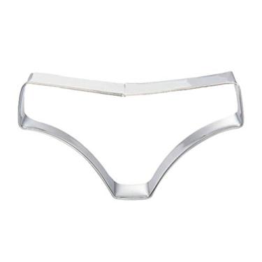 Imagem de Calcinha feminina WJSYSHOP Cueca com cortador de biscoito de aço inoxidável
