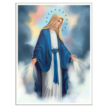 Imagem de Quadro Nossa Senhora das Graças 30X40cm Moldura Vidro