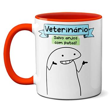 Imagem de Caneca Veterinário Habilidade em Compreender Cachorrês Gatês (Vermelha)