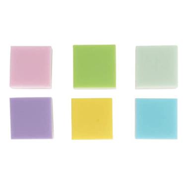 Imagem de Borracha Colorida, 6 Peças de Blocos de Escultura Em Cores Sortidas, Impressão Clara, Textura Delicada, Blocos de Escultura Em Carimbo para Bricolagem e Artesanato