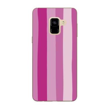 Imagem de Capa Case Capinha Samsung Galaxy A8 2018 Arco Iris Rosa - Showcase