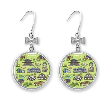 Imagem de Brincos de borboleta famosas atrações turísticas na Coreia do Sul com gancho perfurado