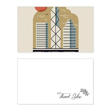 Imagem de Cartão de agradecimento de aniversário Hong Kong Victoria Harbour Cartão de agradecimento de casamento