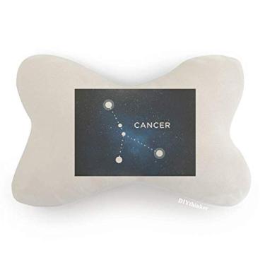 Imagem de DIYthinker Almofada de apoio de cabeça para decoração do pescoço do signo do zodíaco da constelação de câncer