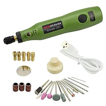 Imagem de yotijar Mini Ferramenta Rotativa Moedor Elétrico Lixadeira Engaver Kit Caneta De Perfuração Velocidade Variável, Verde, Tamanho Real