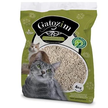 Imagem de Kit 5 Areias Higiênica Sanitária Gato Gatozim 4kg - Tradicional.100% Natural.