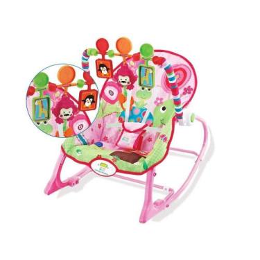 Imagem de Cadeira Descanso Para Bebê Balanço Vibratória 18Kg Star Baby Rosa