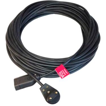 Imagem de Extensao Eletrica 15 Metros Cabo Prolongador PP 2x1,5mm Tomada Lampada Bivolt Bipolar Fio Grosso Gigante Flexivel Grande