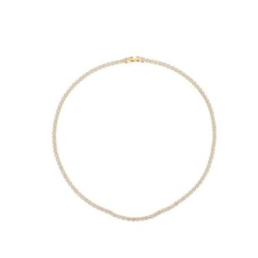 Imagem de Jessie's Semijoias Choker Riviera Zircônias Brancas Ouro 18K Hipoalergênico, Não Contém Níquel