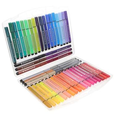 Imagem de STOBOK 1 Caixa lápis de cor marcadores para colorir adulto marcadores finos para colorir adulto caneta escritorio canetinhas coloridas marcadores de arte profissional materiais de arte pp