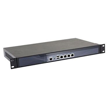 Imagem de Firewall 1U, VPN, dispositivo de segurança de rede, roteador PC, Intel Atom D525, (cinza), [4 Intel Gigabit LAN/2USB2.0/1COM/1VGA/FAN], (4GB RAM/128GB SSD)