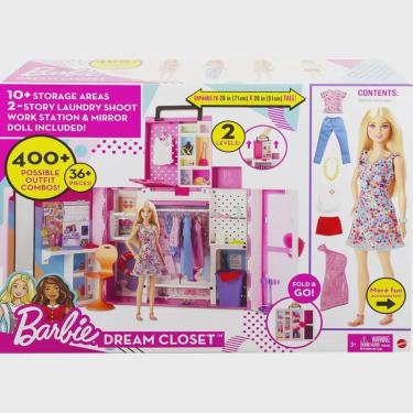 Imagem de Boneca Barbie Guarda Roupa Dos Sonhos Hgx57 36 Peças