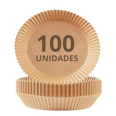 Imagem de Papel para Air Fryer, Forma para Air Fryer, 100 Unidades, Papel Descartável, Antiaderen...