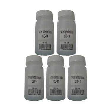 Imagem de Kit 5 Solução Calibração Cd-14 1,413Ms Utilizada Condutivímetro Digital Cd-840/850/860 Cdr-870 100Ml Instrutherm