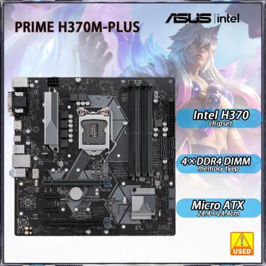 Imagem de ASUS-PRIME Placa-mãe  LGA 1151  usado com o chipset Intel H370  4  DDR4  64GB  PCI-E 3.0  2  SATA