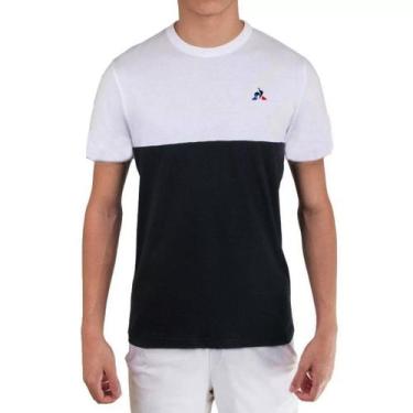 Imagem de Camiseta Le Coq Tee Ts 2B - Masculino - Branco+Preto