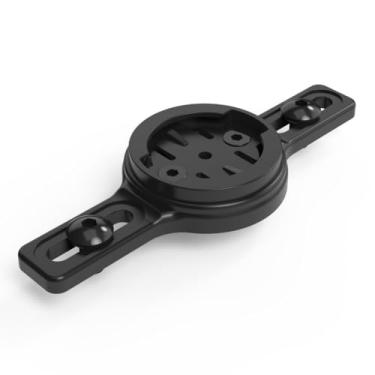 Imagem de KOM Cycling Suporte de radar para rack traseiro de carga de bicicleta para Garmin Varia Mount modelos de luz traseira, incluindo RTL515, RTL510, RVR315, Magene L508-3D construção impressa