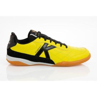 Imagem de CHUTEIRA KELME FLAMENCO FS AMARELO E GRAFITE-Unissex