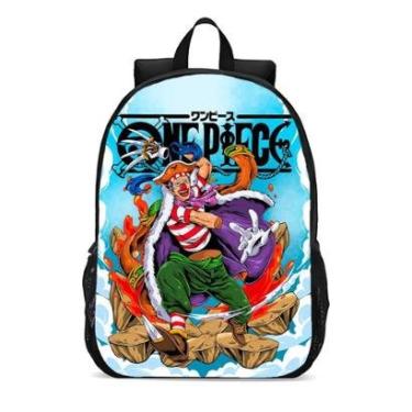 Imagem de Mochila Escolar Infanto Juvenil Anime One Piece Buggy Piratas Aventura Novidades 0285-Unissex