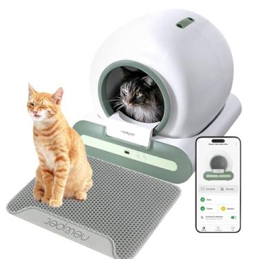 Imagem de Caixa de areia automática,65L+9L Caixa de areia para gatos/Caixa de areia para gatos com auto-limpeza/controle APP