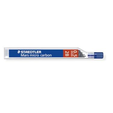 Imagem de Grafite Preto 0.5mm 2B, Staedtler, Mars Micro, 250 05-2B, Tubo com 12 Minas