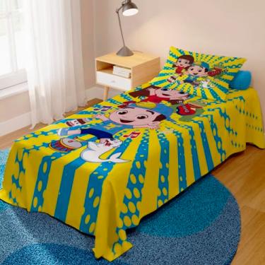 Imagem de Jogo de Cama Lençol + Fronha Quarto Infantil Luccas Neto Desenho