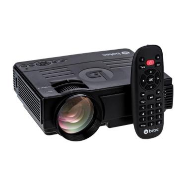 Imagem de Mini Projetor Led Portatil 1200 Lumens Betec Bt810 Bluetooth