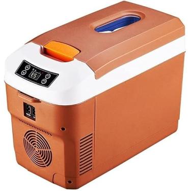 Imagem de Geladeira de carro, caixa térmica elétrica, freezer de 10L litros 12V 220V portátil mini geladeira de viagem quente/frio adequado para motorista de caminhão, acampamento, piquenique etc., 2