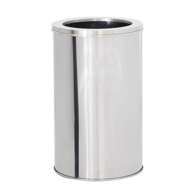 Imagem de Lixeira em Aço Inox 35L Aro Redonda
