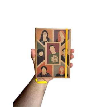 Imagem de Sketchbook Caderno The Big Bang Theory com Elástico e Marca Página Aquarela (G (14x20cm), Reciclado Pautado 120 Páginas)