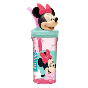 Imagem de Tuut Copo 3D com Canudo Disney Minnie 360ml – Produto Oficial