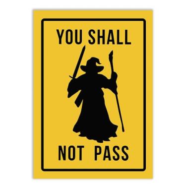 Imagem de BHARDO Placa Decorativa Aviso Engraçado Decoração Geek MDF A4 (20 x 28), A3 (28 x 40), A2 (40 x 60) Sala Gamer