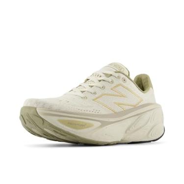 Imagem de New Balance Tênis de corrida feminino Fresh Foam X More V5, Linho/Grés/Ouro Metálico, 9.5